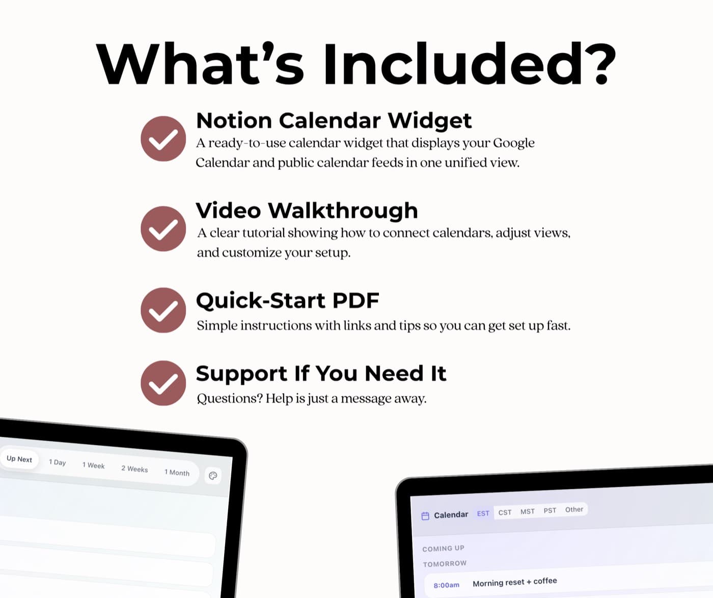 Google Calendar Notion Widget — view 3 of 5