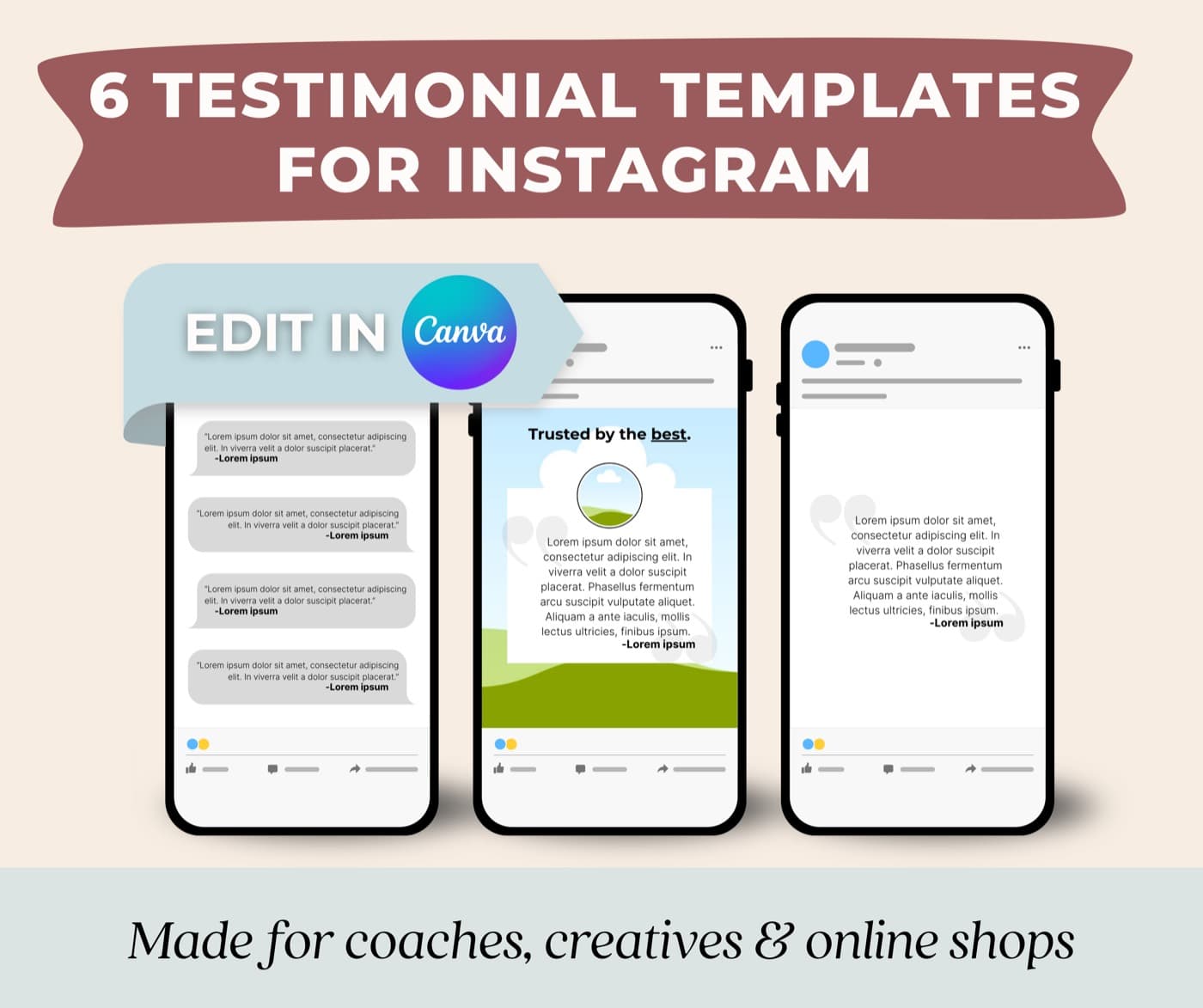Testimonial Canva Templates cover